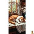 Картина по номерам Рыжий котик LW5163 40х80 см Origami