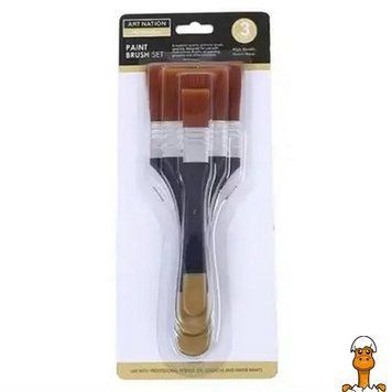 Мамалюк - Кисти для рисования профессиональные 3 штуки Bambi Bambi RT2-BR03