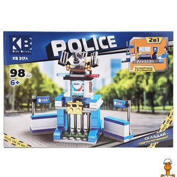 Мамалюк - Конструктор детский полицейская серия 2 в 1 98 деталей Limo Toy Limo Toy RT2-KB-217A