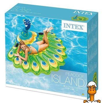 Мамалюк - Надувний плотик павич 193х163х94 см Intex Intex RT2-57250
