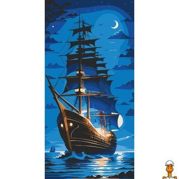 Мамалюк - Картина за номерами 40x80 см Перлина ночі Art Craft Art Craft RT2-10566-AC