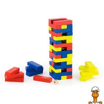 Мамалюк - Настольная игра Viga Toys Цветная дженга деревянная (56215) Viga Toys A4-56215