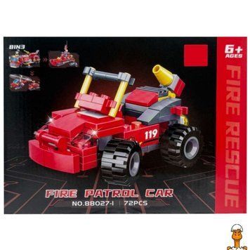 Мамалюк - Дитячий конструктор Fire Rescue 72 деталі Bambi Bambi RT2-88027-1