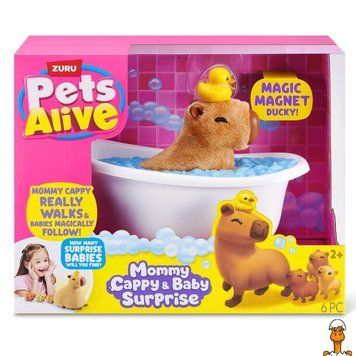 Мамалюк - Інтерактивний ігровий набір Мама капібара з сюрпризом 9574 Pets & Robo Alive Pets & Robo Alive RT2-9574