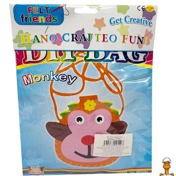 Мамалюк - Дитячий набір для творчості Зроби свою сумочку Animal Bambi Bambi RT2-10648-MONKEY