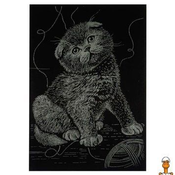 Мамалюк - Гравюра А5 Котик ГрА5з-14 економ-варіант у пакеті 21 &times; 14,8 см Danko Toys Danko Toys RT2-ГРА5З-14