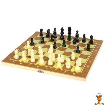 Мамалюк - Настольная игра Шахматы шашки и нарды 3 в 1 с доской 40х40 см Bambi Bambi RT2-624А