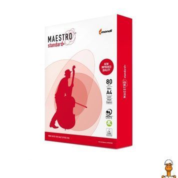 Мамалюк - Офісний папір А4 клас B білосніжний 80г/м2 500 аркушів Mondi Mondi RT2-MS.A4.80.ST