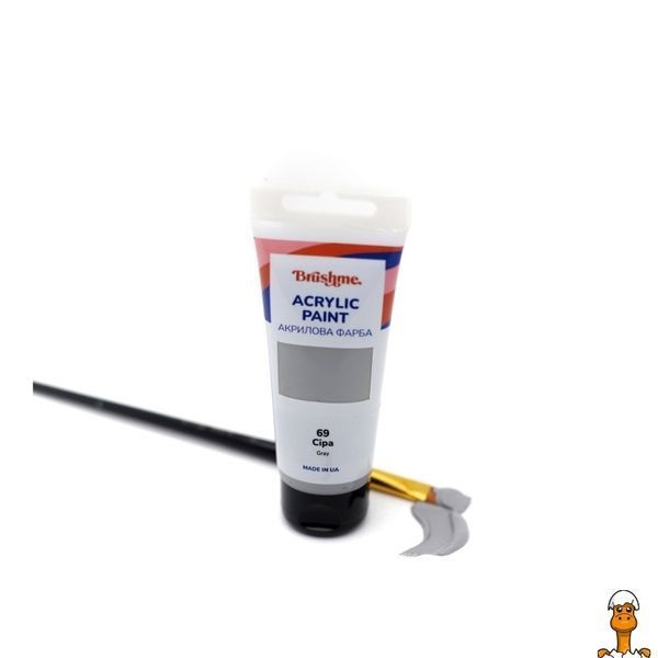 Мамалюк - Акрилова фарба глянцева сіра 60 мл Brushme Brushme RT2-TBA60069