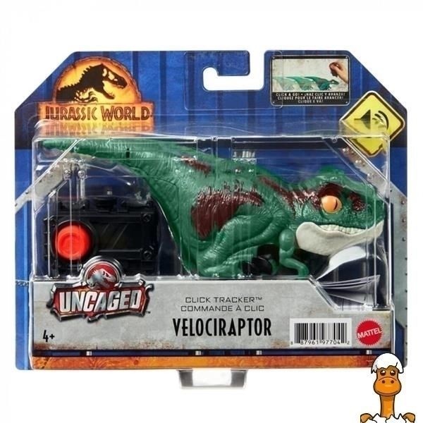 Мамалюк - Ігрова фігурка Jurassic World Дрессований велоцираптор 15 см зі звуком зелений (GYN41-GYN38) Jurassic World A4-GYN41-GYN38