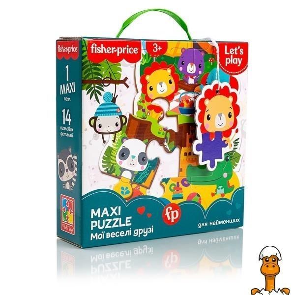 Мамалюк - Пазл Fisher-Price Максі Мої веселі друзі (VT1711-10) Fisher-Price A4-VT1711-10
