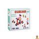 Деревянная игрушка мозаика кубики наклейки 200 деталей Bambi