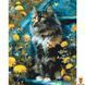 Картина за номерами Котик у кульбабах 40х50 см Origami