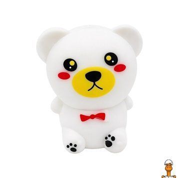Мамалюк - Детская антистресс-игрушка Яркий Мишка белый 6 см Bambi Bambi RT2-SA1673-WHITE