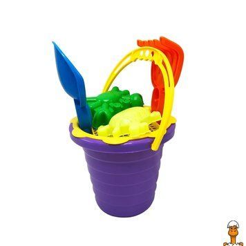 Мамалюк - Дитячий фіолетовий пісочний набір середнього розміру MToys MToys RT2-S0005-6