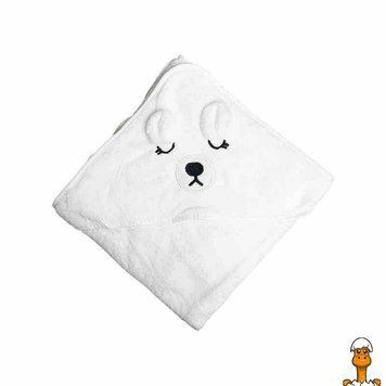 Мамалюк - Дитячий рушник з капюшоном 80х80 см Mega Zayka Mega Zayka RT2-MGZ-0640-WHITE