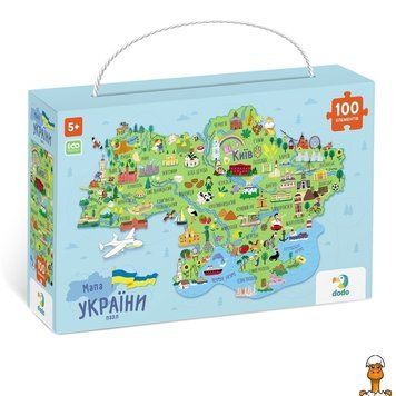 Мамалюк - Пазл карта Украины 100 элементов DoDo Toys DoDo Toys RT2-300267