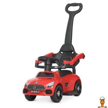 Мамалюк - Каталка-толокар детская музыкальная красная Bambi Bambi RT2-M-4578-3