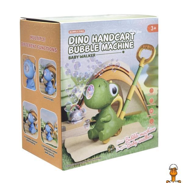 Мамалюк - Мильні бульбашки-каталочка Динозаврик BJC-A(Green) зі світлом Bambi Bambi RT2-BJC-A-GREEN