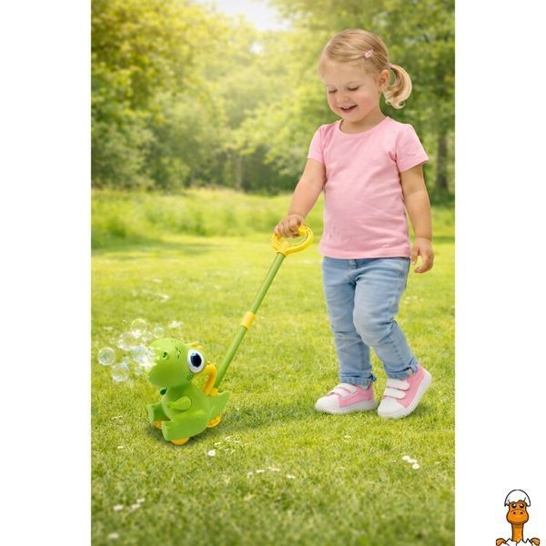 Мамалюк - Мильні бульбашки-каталочка Динозаврик BJC-A(Green) зі світлом Bambi Bambi RT2-BJC-A-GREEN