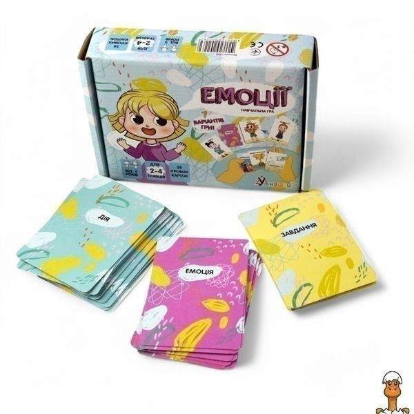 Мамалюк - Настольная игра для детей Эмоции 37 карточек 7 вариантов игры УМНЯШКА Умняшка RT2-2262-UM
