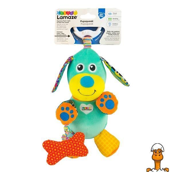 Мамалюк - Мягкая игрушка-подвеска Lamaze Собачка со звуком (L27023) Lamaze A4-L27023