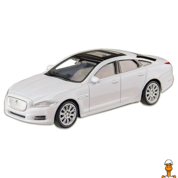 Машина металева jaguar xj, масштаб 1:43 білий, віком від 3 років, Welly RT2-44040CW-WHITE фото