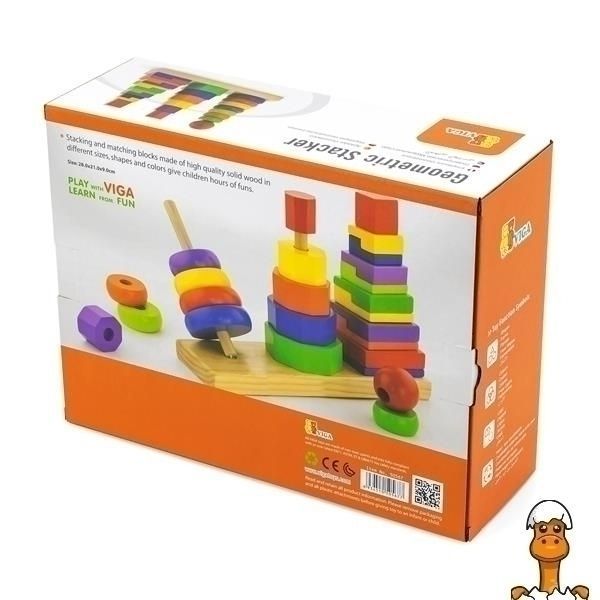 Мамалюк - Набор деревянных пирамидок Viga Toys Три фигуры (50567) Viga Toys A4-50567