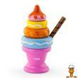 Деревянная пирамидка Viga Toys Мороженое розовый (51321)
