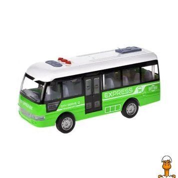 Мамалюк - Дитячий інерційний автобус 19x6,5x8 см зелений YG Toys YG Toys RT2-YM-9907F-GREEN