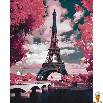 Мамалюк - Картина по номерам цветущие магнолии в Париже 40x50 см Brushme Brushme RT2-BS28271