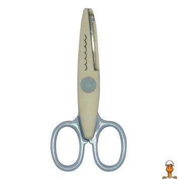 Мамалюк - Дитячі ножиці 80685(White-Blue) з фігурним лезом Bambi Bambi RT2-80685-WHITE-BLUE