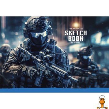 Мамалюк - Альбом для малювання склейка 30 аркушів Школярик Школярик RT2-PB-GB-030-8521-1