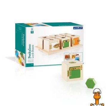 Мамалюк - Сортер Guidecraft Manipulatives Коробочки з геометричними фігурами (G5058) Guidecraft A4-G5058
