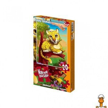 Мамалюк - Мягкие пазлы детские 20 элементов Леопард Danko Toys Danko Toys RT2-S20-09-11