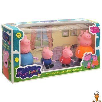 Мамалюк - Игровой набор фигурок Семья Свинки Пеппы YM 665-10 подвижные детали Bambi Bambi RT2-665-10