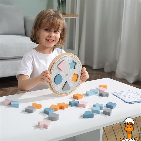 Мамалюк - Деревянная игра-сортер PolarB Фигуры (44050) PolarB A4-44050