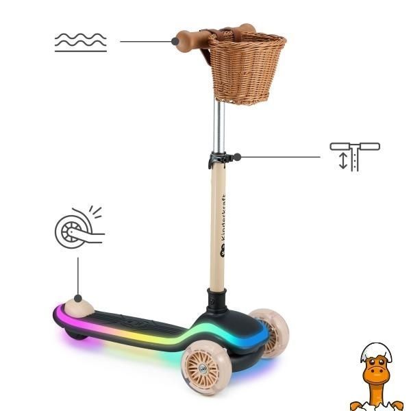 Мамалюк - Самокат Kinderkraft Raket Beige (KRRAKE00BEG0000) Kinderkraft A4-KRRAKE00BEG0000