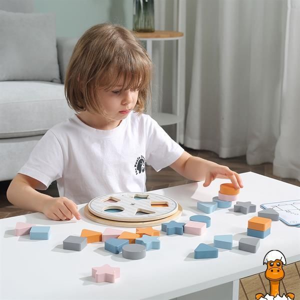 Мамалюк - Деревянная игра-сортер PolarB Фигуры (44050) PolarB A4-44050
