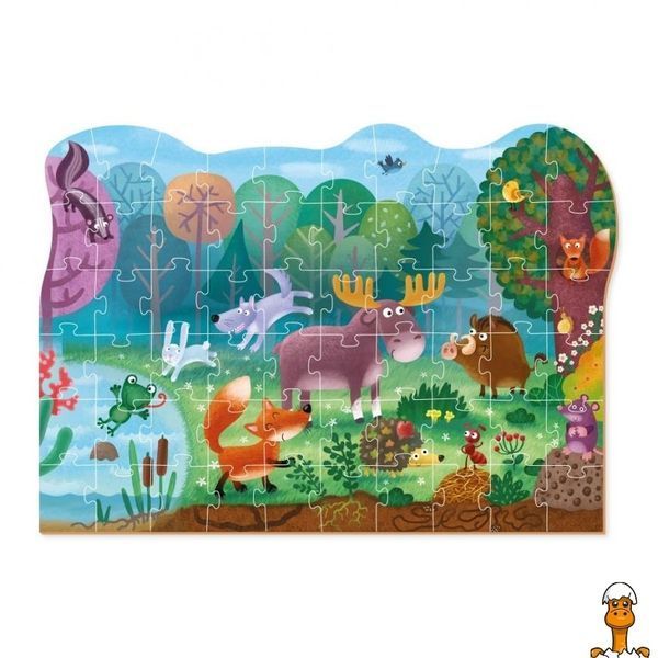 Мамалюк - Пазл дитячий Чудо-звірі в лісі 60 елементів DoDo Toys DoDo Toys RT2-300375