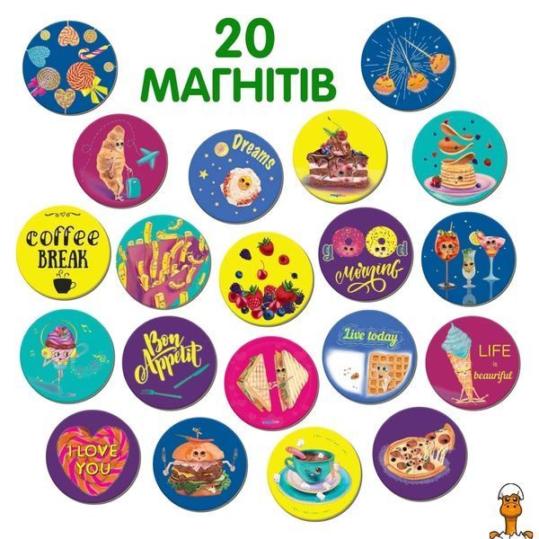 Мамалюк - Дитячий набір магнітів Happy moments Magdum Magdum RT2-ML4031-53-EN