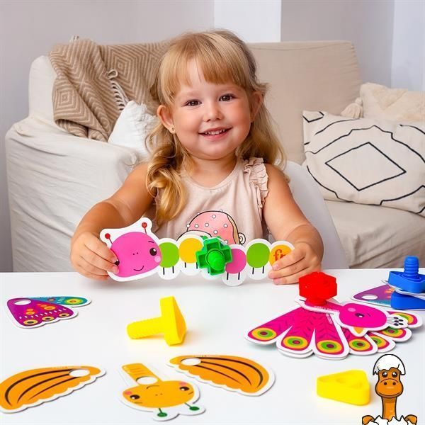 Мамалюк - Розвивальна гра Fisher-Price Максі Звірята з болтиками (VT2905-23) Fisher-Price A4-VT2905-23