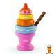 Мамалюк - Дерев'яна пірамідка Viga Toys Морозиво рожевий (51321) Viga Toys A4-51321 фото 1