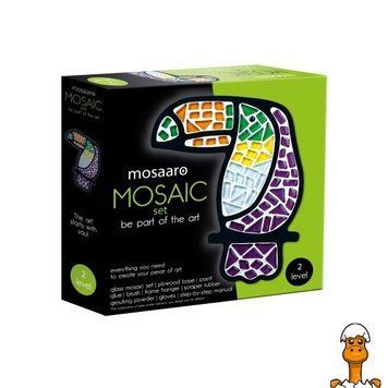 Мамалюк - Набір для скляної мозаїки Mosaaro Тукан (MA2001) Mosaaro A4-MA2001