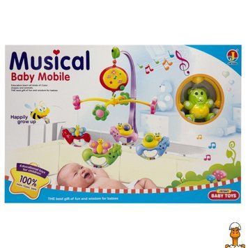 Мамалюк - Дитячий мобіль на ліжечко з ведмедиком музичний Bambi Bambi RT2-6518E