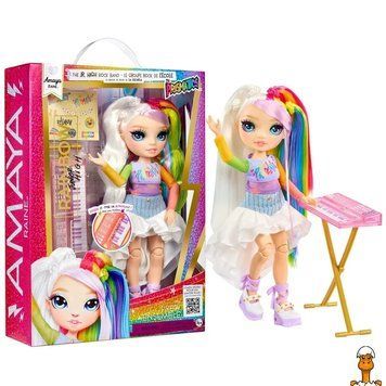 Мамалюк - Детская кукла Амая Rainbow High серии Junior High Rockband с аксессуарами Rainbow High RT2-565772