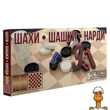 Мамалюк - Настільна гра 3в1 шахи шашки нарди MToys MToys RT2-S0003