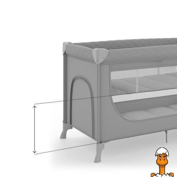 Мамалюк - Коляска-манеж Kinderkraft Leody Up Grey (KCLEODUPGRY0000) Kinderkraft A4-KCLEODUPGRY0000
