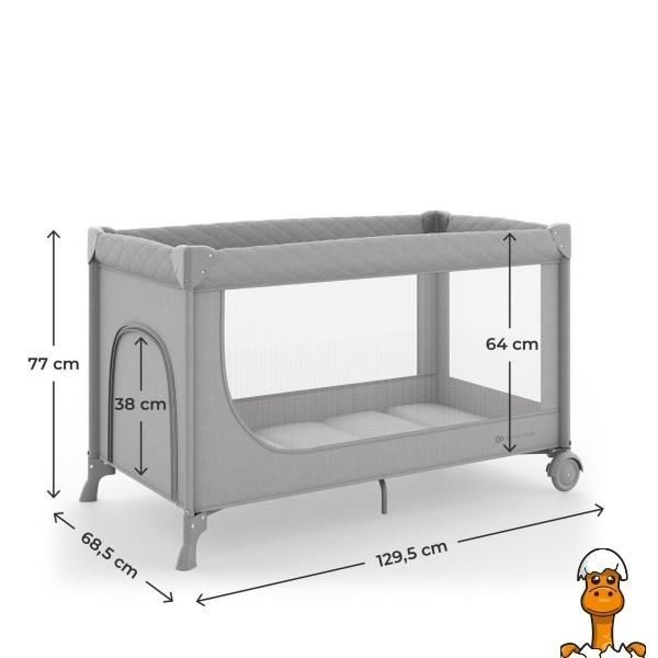 Мамалюк - Коляска-манеж Kinderkraft Leody Up Grey (KCLEODUPGRY0000) Kinderkraft A4-KCLEODUPGRY0000