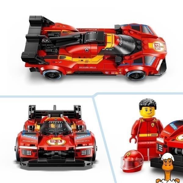 Мамалюк - Конструктор LEGO&reg; Speed Champions: Ferrari 499P Мерч Ferrari 329 деталей (77261) LEGO A4-77261